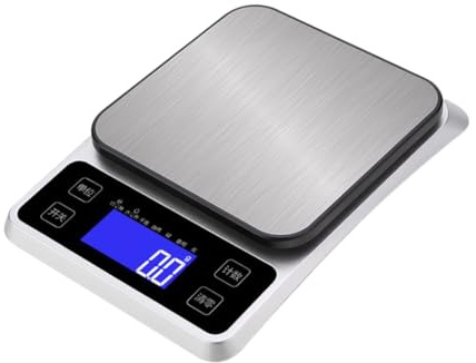 Alipis Balance de Cuisine Électronique Acier Inoxydable Échelle de Précision Rechargeable pour Cuisine Pâtisserie Conception Portable et