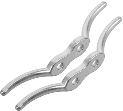 BESPORTBLE 2pcs Yacht Accessories Rigging Clamps Cleat Replacement Mooring Cleat Base for Boat Dock Flagpole Fittings
