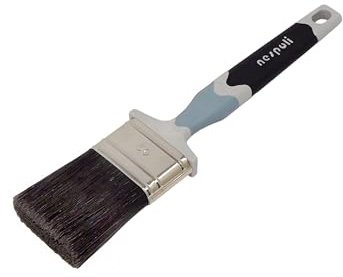 Nespoli – Brosse à Peinture Plate SoftTouch 65 mm pour Vernis à Eau et solvant – Pinceaux pour Peindre des Objets avec poignée Ergonomique, pinceaux Peinture pour lissage Uniforme