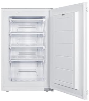 Respekta Einbaugefrierschrank 88 cm GS88-11/77 L Fassungsvermögen/Wechselbarer Türanschlag / 4 Gefrierfachschubladen / 14120000000111 / Max. 39 dB/in weiß