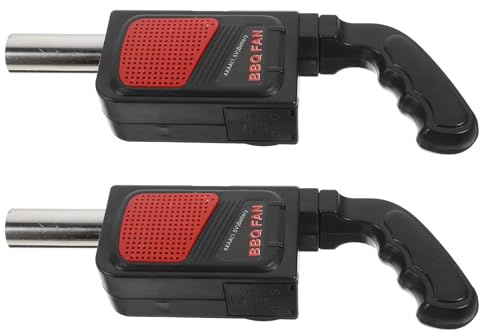 SEWACC Lot de 2 Souffleurs Électriques Portables pour Barbecue Outil de Soufflerie pour Barbecue à Pile Aa Ventilateur Compact pour Allume-Feu Camping et Pique-Niques en Plein Air