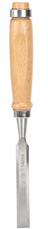 Hyuduo Cincel de Carpintero, Herramientas para Trabajar la Madera de Acero Al Cromo Vanadio, Filo de 14 Mm para Aficionados y Profesionales