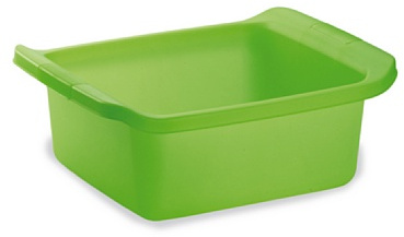 Giostyle Bacinella Rettangolare, Capacità 10 Litri, Verde