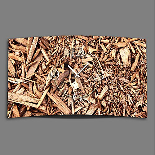 dixtime Natur Holz Zweige Designer Wanduhr modernes Wanduhren Design leise kein Ticken 3D-0298