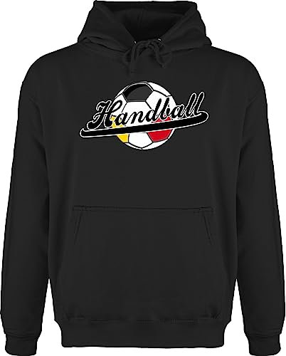 Hoodie Herren Pullover Männer - EM 2026 Trikot Ersatz - Handball Deutschland - XXL - Schwarz - langer arm handballer wm pulli hanball hoodies halbball handball. handball, beachhandball 2022 fans