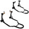 Cruizer Lot de crics lève-moto universels avec attaches à cônes à l’avant et à fourches à l’arrière, roues sous-jacentes et barres de renfort latérales