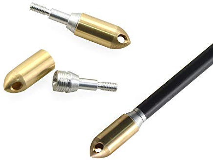 ZSHJG 12pcs Pfeilspitzen Heulspitze Pfeifen Jagdspitzen 125Grain Pfeifende Pfeilspitzen beim Bogensport Carbonpfeile oder Aluminiumpfeile