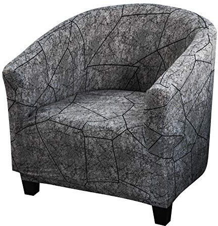 Mingfuxin Club Chair Schonbezug, Hohe Dehnung Stuhlbezüge aus Samtwanne Sessel Sofabezug Schonbezug Möbelschutz Weiche Couchbezüge