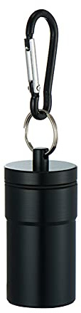 Mini Posacenere da Viaggio, Portacenere Portachiavi Portatile Posacenere Tascabile per Esterno con Coperchio Posacenere in Acciaio Inossidabile con Moschettone Mini Posacenere Portatile per Zaino