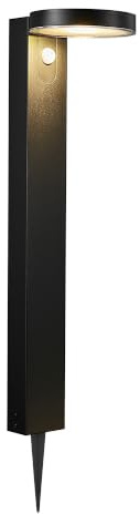 LED Standleuchte RICA ROUND Solarleuchte, 5W, 3000K, IP44, schwarz