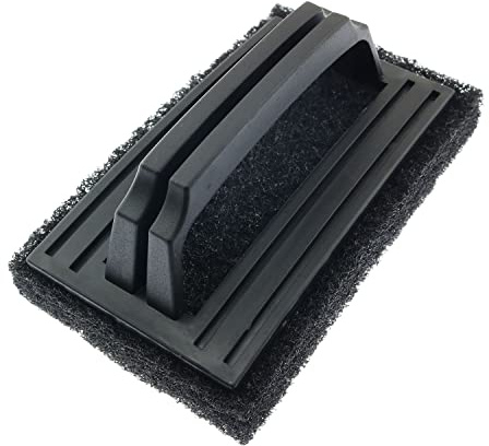 ZYAMY Grill-Reinigungsbürste, Wiederverwendbares Grill-Reinigungspad Mit Griff Für Gasgrills, Gusseisen-Kochgeschirr, Rost, Herdplatte, Schwarz