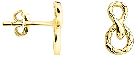 SOFIA MILANI - Damen Ohrringe 925 Silber - Unendlich Infinity Schlangen Ohrstecker
