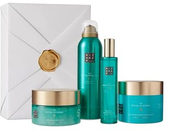 RITUALS Geschenkset von The Ritual of Karma, groß - mit sommerlichem heiligem Lotus und weißem Tee - feuchtigkeitsspendend kühlend, 2022, 1114207