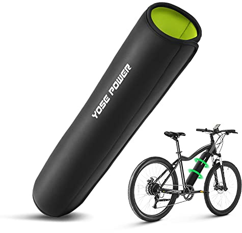 Season E-bike Battery Protective Cover, Two Size Universal Fit, Waterproof Dustproof for Integrated Down tube Battery