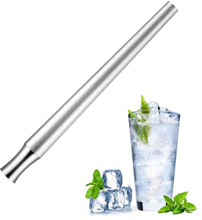 Hongjingda Cocktail-Stößel | Stößel aus Edelstahl für Cocktails - EIS-Crusher-Stab, EIS-Crusher, EIS-Smasher, Crushed-Ice-Hammer, Mojito-Muddler-Barwerkzeug für fruchtbasierte Getränke