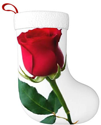 DENMER Rote Rose Psd Weihnachtsstrümpfe Xmas Kamin Hängende Strumpf Dekorationen Für Weihnachten Party Dekoration Supplies.Christmas Gifts