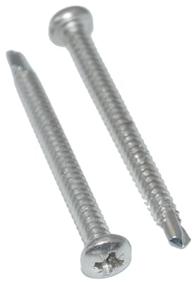 Bohrschrauben 3,5X19 10 Stück Linsenkopfschraube Pozidrive - Form M Edelstahl A2 / V2A, Blechschrauben selbstschneidend DIN 7504 / ISO 15480 - rostfrei
