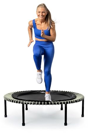 bellicon Mini Trampolin | Seilring-Federung bis 150 kg | Indoor Fitness Trampolin für Erwachsene | Schraubbeine
