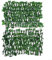 YUANGANG Clôture de jardin extensible en treillis - Brise-vue - Feuilles de lierre artificielles - Tapis mural pour balcon (raisin)
