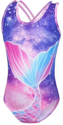 flintronic Costume da Bagno per Ragazze, Intero Bambina, Bikini da Spiaggia, Estivo Senza Manica per Estate (S)