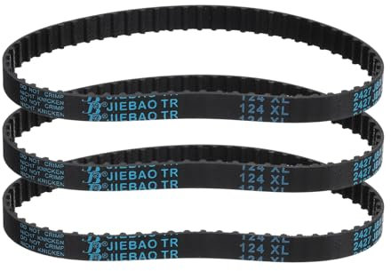 QUARKZMAN 3pz 124Xl 037 Cinghia Distribuzione 62 Denti Cinghia Dentata in Gomma, Larghezza 0,37, Passo 0,20 Cinghia Distribuzione Sincrona