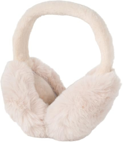styleBREAKER Damen Ohrenwärmer Teddyfell Optik Flexibler Bügel | Ø 13 cm Ohrmuscheln, 29 cm langes Polyester-Band für guten Halt. Waschbarer Bezug. Bequemer Mützen-Ersatz gegen Winterkälte.