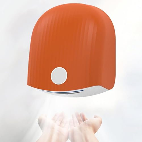 Secador De Manos Automático Con Sensor De 1200 W, Montado En La Pared, De Bajo Ruido, Pequeño Secador De Manos Eléctrico, Resistente Al Agua Ipx4, Para Centros Comerciales,Orange