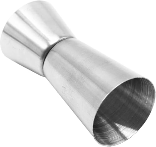 25 ml/50 ml Edelstahl-Messbecher, Alkohol-Messbecher für Spirituosen, Doppel-Messbecher für Bar, Cocktail, Shot-Messbecher