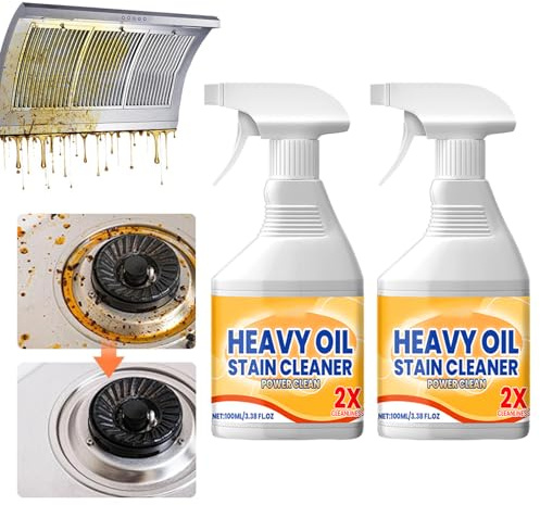 Küchenreiniger, 2025 New Küchenfronten reiniger, Removes Grease & Dirt For Stove, Oven, Stainless Steel & Worktops, Quick Cleaning without Residue (2, 100ml)