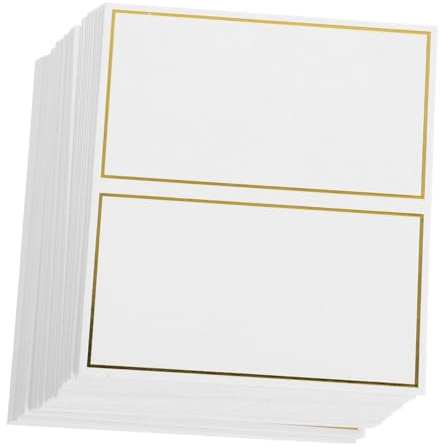 OSOLADY 50Piezas Tarjetas de Lugar Elegantes para Mesa Tarjetas de Nombre para Bodas y Fiestas Multiusos con Diseño y Bordes para Celebraciones