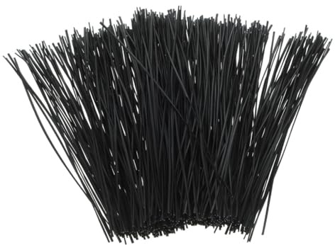 SOIMISS 1000 pièces Fil de Jardinage Réutilisable Fil de Fer Gainé Noir Attaches Souples pour Plantes et Vigne Liens Robustes et Faciles à Tordre pour Soutien Végétal