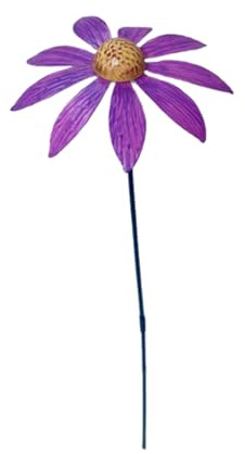 Beimus Metall-Blumen-Gartendekoration, wetterbeständig, rostfrei, Outdoor-Skulptur für Terrassen, Hof, Rasen, Kunst, künstlerische Gartenskulptur, Metall