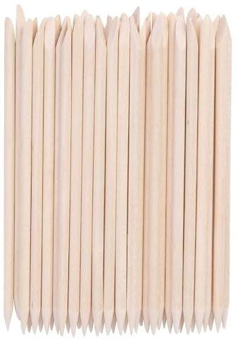 Mikinona 150 Pezzi Bastoncini in Legno Arancio per Unghie, Strumento Delicato per Spingere Cuticole, Kit per Manicure e Pedicure, Accessorio per Cura Unghie a Casa Art