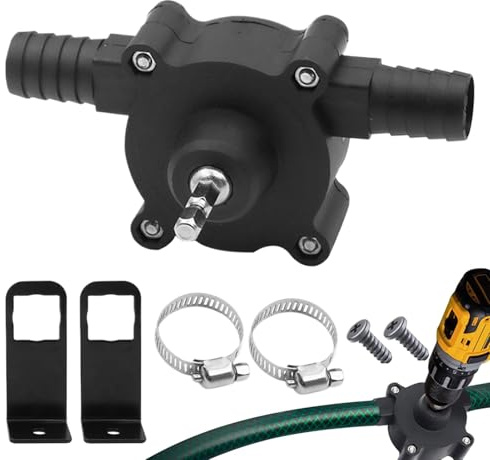 Mini Electric Drill Pump,Water Pump for Drill,Portable Hand Electric Drills Drive Self Priming Water Transfer Pumps,for Home Garden & Transferring WaterGasoline Oil Fluid,Quick Pumping Speed