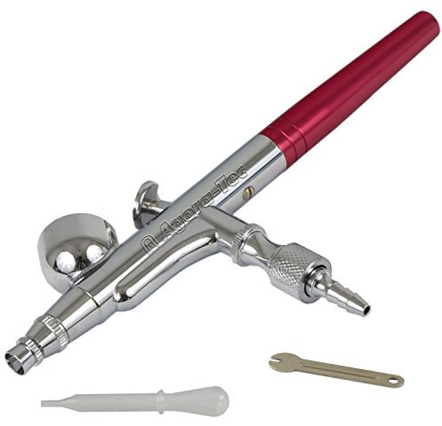 Agora-Tec® AT- Airbrush Double-Action Pistole AT-ADA-02 mit 0,2 mm Edelstahldüse und -nadel