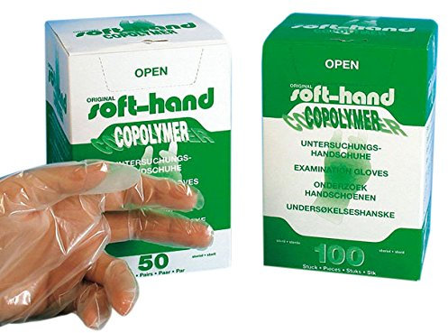 Soft della mano 00368510 Copolimero Guanti, Sterile, singolarmente, S (2000 pezzi)