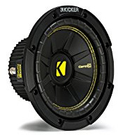 Kicker 44CWCS84 CompC - Subwoofer de audio para automóvil de 4 ohmios de 400 W (8 pulgadas, 400 W) CWCS84
