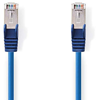 NEDIS Cat. 5e Câble réseau SF/UTP RJ45 mâle vers RJ45 mâle Bleu 15 m