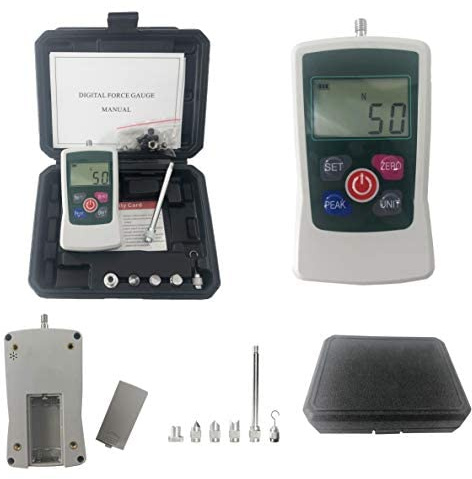 Digital Display Force Gauge Push Pull Gauge with Max Load Value 10N 1kg 2.2Lb 36Oz