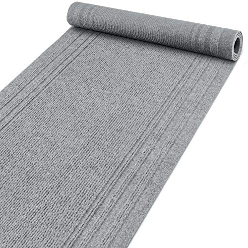 ANRO Gångmatta 260x67 cm Grå – entrématta metervara inomhus utomhus