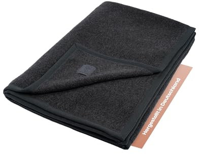 Ritter Decken Kalif Kaschmirdecke 150 x 200 cm - Anthrazit - Hochwertige Wolldecke aus Kaschmir & Feiner Merinolammwolle - Warme Wolldecke - Made in Germany