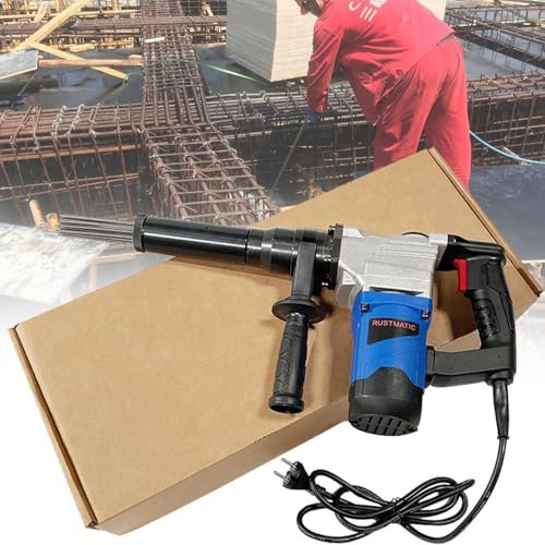 JavoN 1100w High Power Industrial Grade Electric Needle Scaler Handheld Needle Derusting Gun Electric Jet Chisels For Removal Of Rust Industrial Grade Needle Scaler Tools,110V