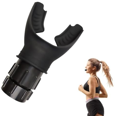 KOMUNJ Allenatore di respirazione polmonare, dispositivo di allenamento respiratorio per la capacità polmonare, esercizi di respirazione con resistenze regolabili per aumentare la resistenza