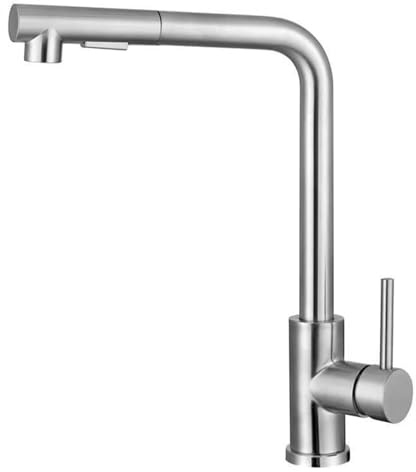 Grifo Cocina Extraible, Grifos Cocina Fregadero con Ducha de 2 Modos de Rociado, Giratorio a 360° Torneira Cozinha Monomando, Grifo Mezclador Cocina Acero Inoxidable, Cepillado