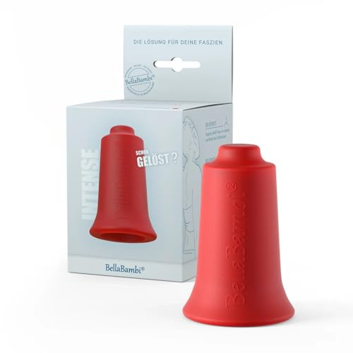 Copa de ventosa original BellaBambi | Masaje por vacío Intense – ideal para deportistas como masaje fascial y para puntos gatillo en caso de tensiones corporales generales | INTENSE - Rojo rubí