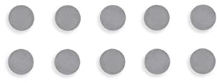Bi-Office Lot de 10 Aimants rond 30 mm Gris