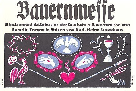 8 Instrumentalstücke aus der deutschen Bauernmesse: für Hackbrett