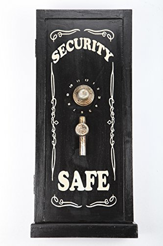 point home Design-Schlüsselschrank Safe, Retro, schwarz, 50cm