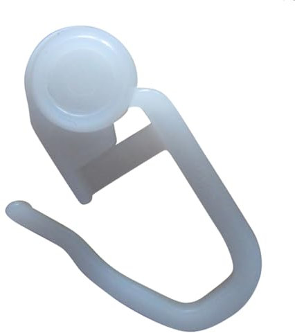 rewagi – Hochwertige Rollen, Faltenhaken, Gardinenröllchen, Innenlaufrollen - Weiss 8mm – 100, 200, 300, 400, 500, 1000 Stück (100 Stück)