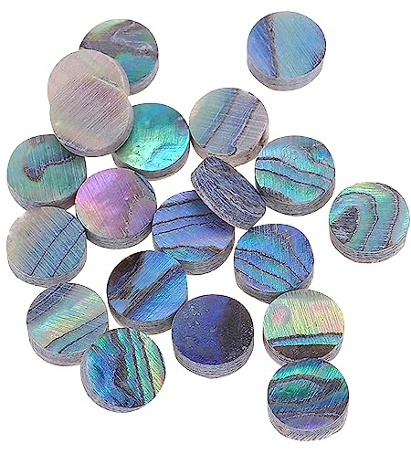 Musiclily Pro 6mm Gitarren Griffbrett Inlay Dots 20er Set | Natürliche Paua Abalone Shell